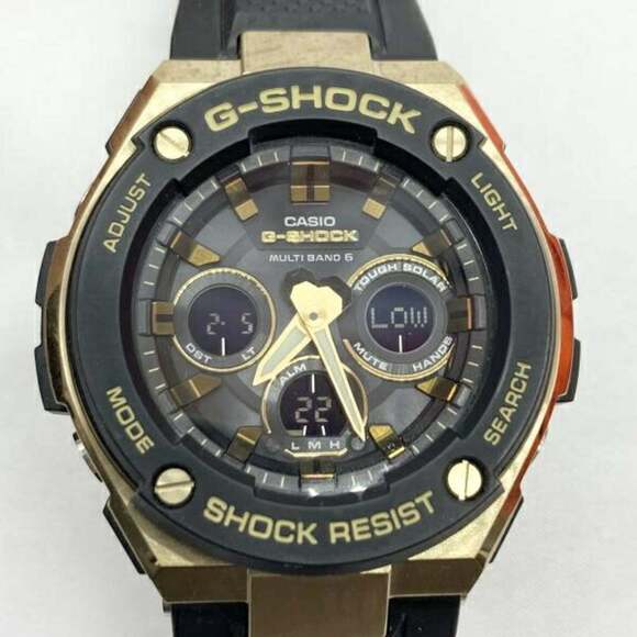 CASIO G-SHOCK Watch GST-W300G-1A1JF Radio-Controlled Solar with Box Black an...